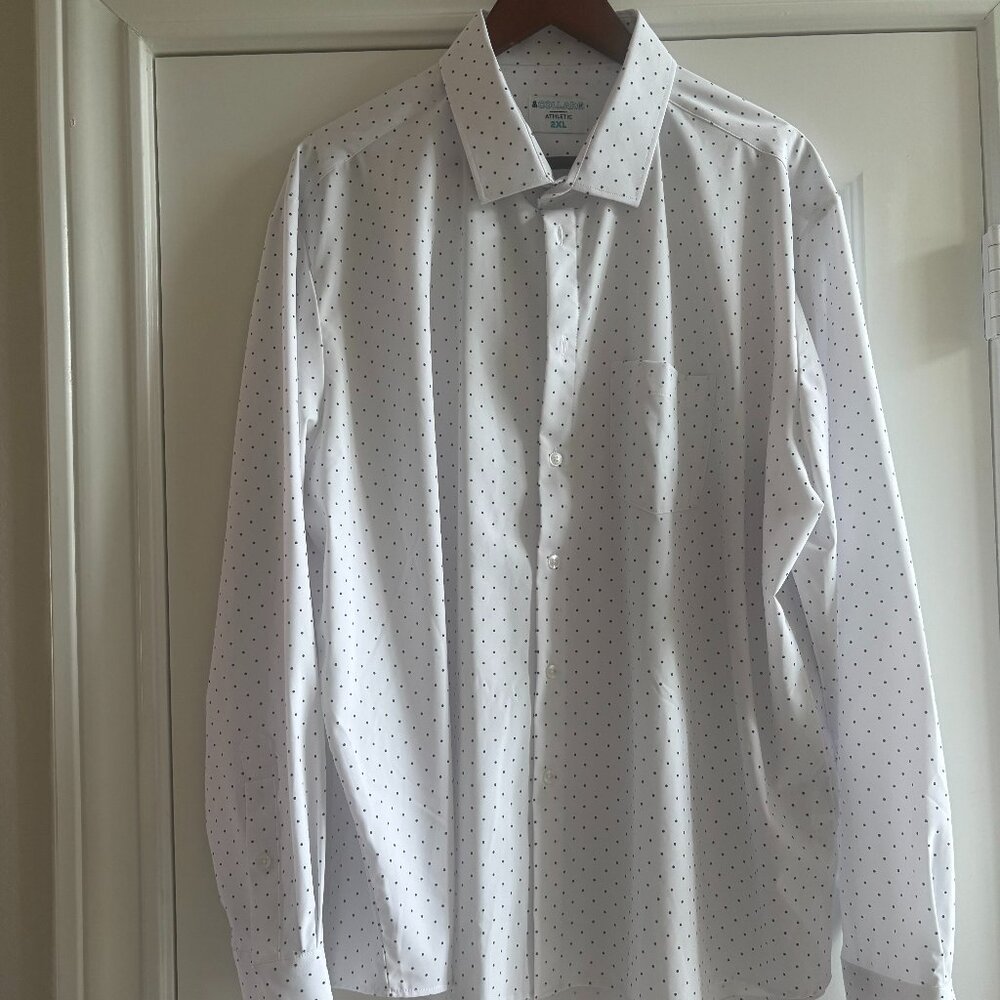 &Collar Performance Athletic Fit Dress Shirt